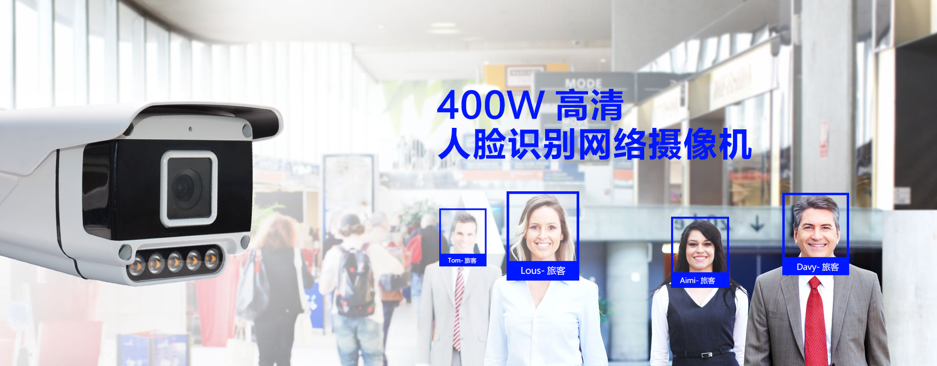 400W高清人脸识别网络摄像机